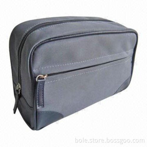 Men's Cosmetic Bag, Made of Microfiber, Branded Design, Eco-friendly and Nice Workmanship